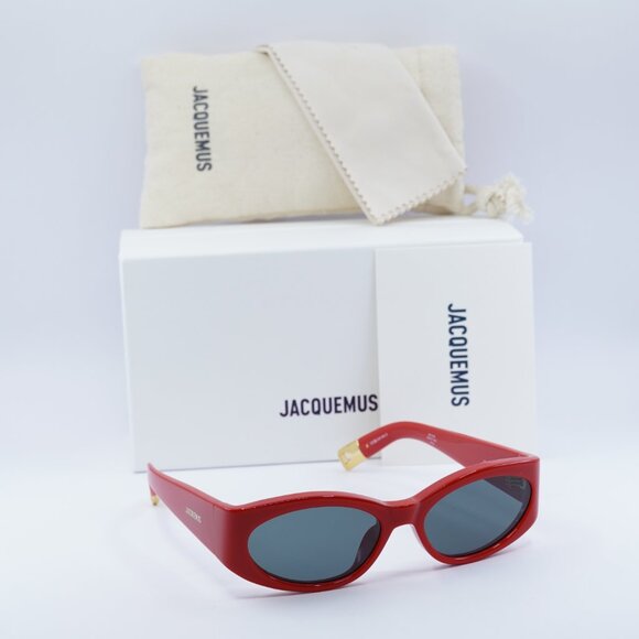 Jacquemus OVALO JAC/4 C8 Cat Eye Sunglasses - Red\\Grey main image 6
